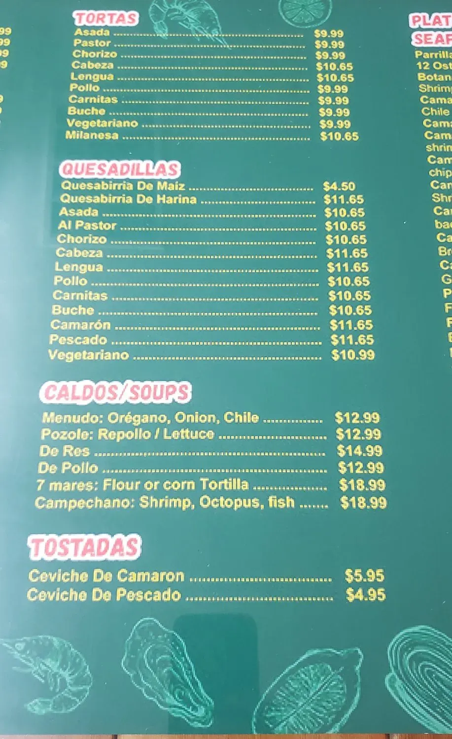 Menu 5