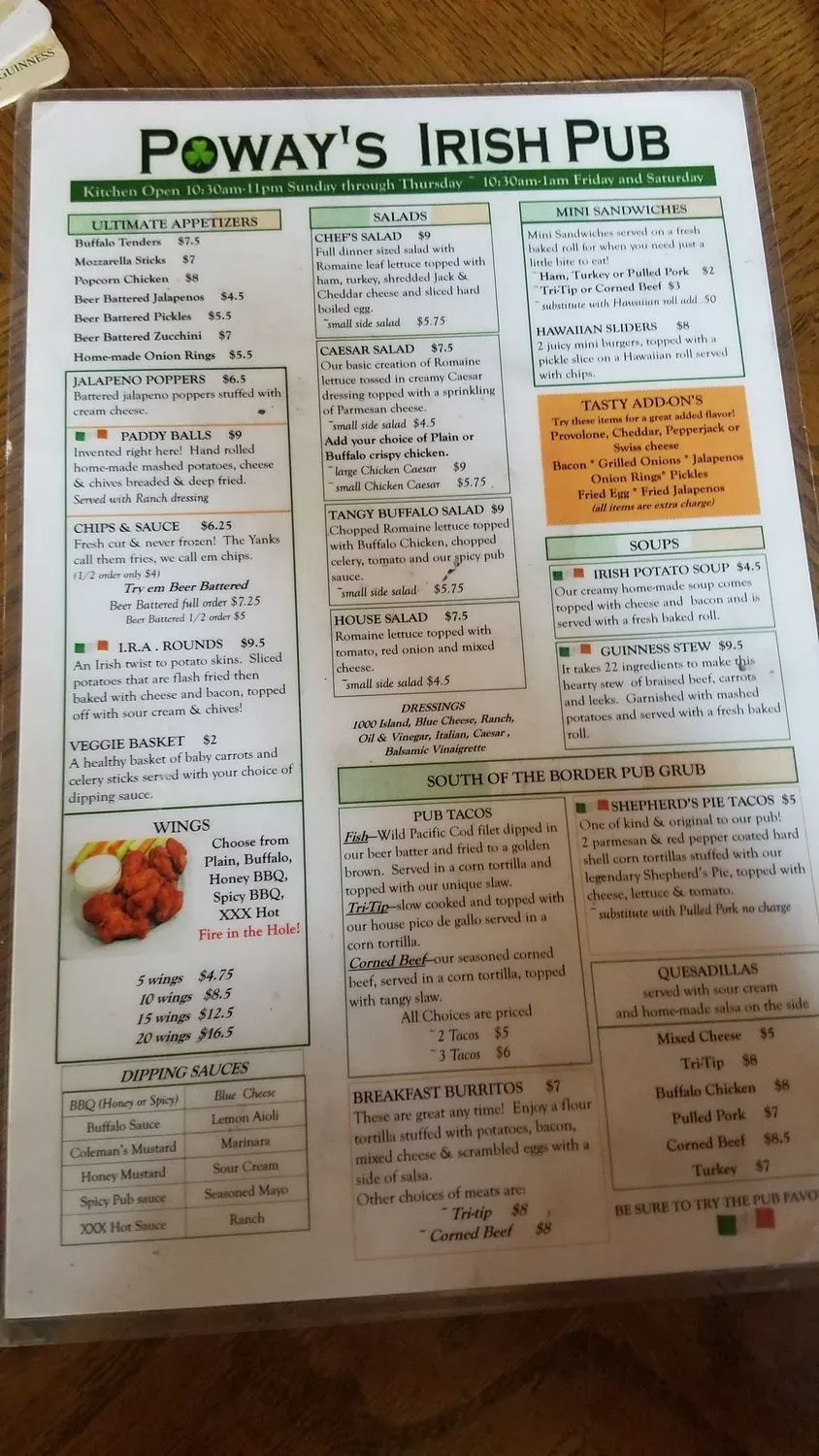 Menu 5