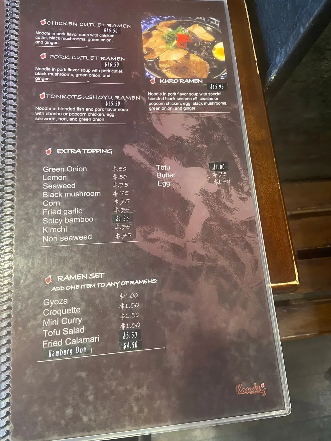 Menu 3