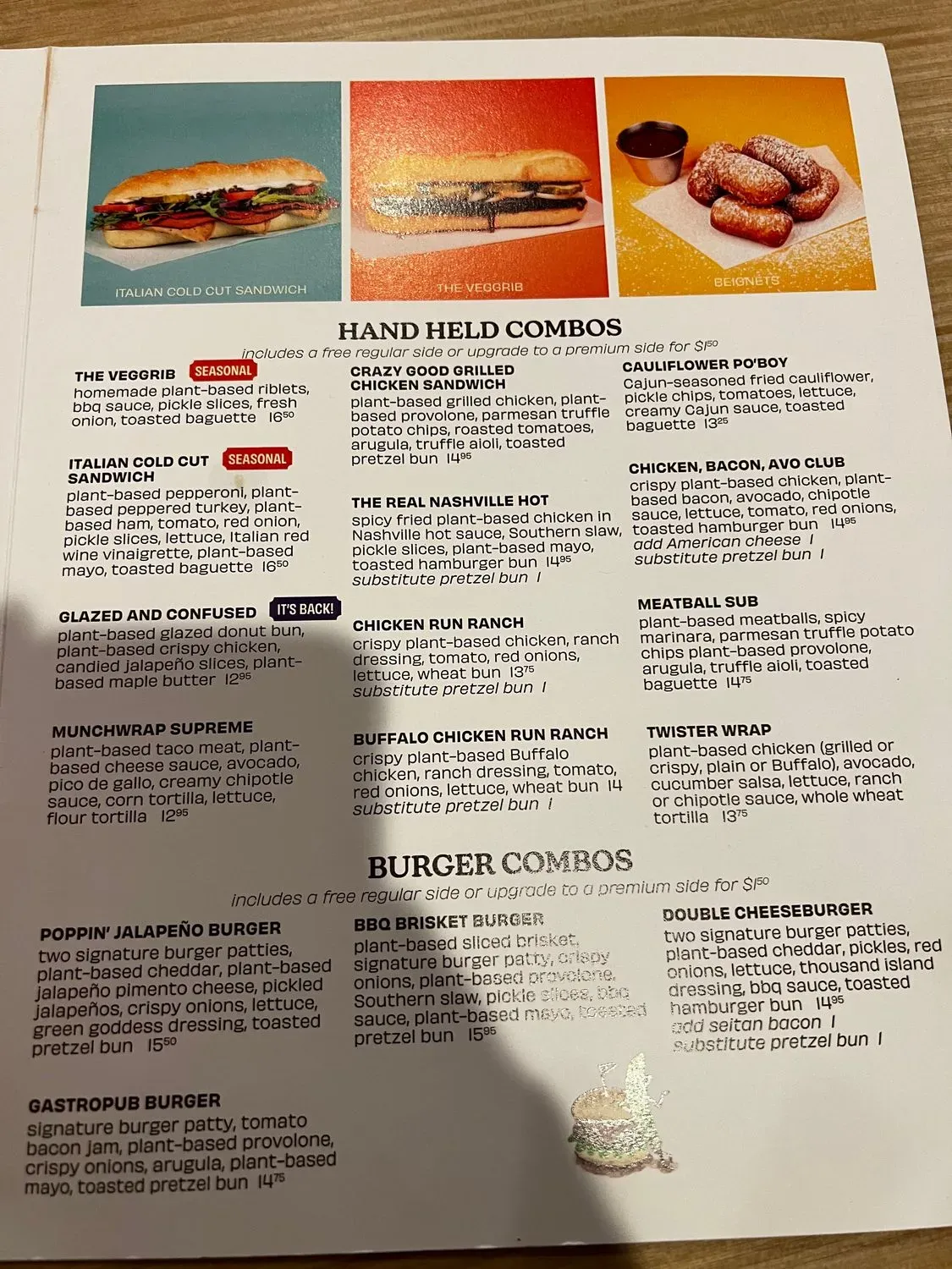 Native Foods Menu - Updated November 2025