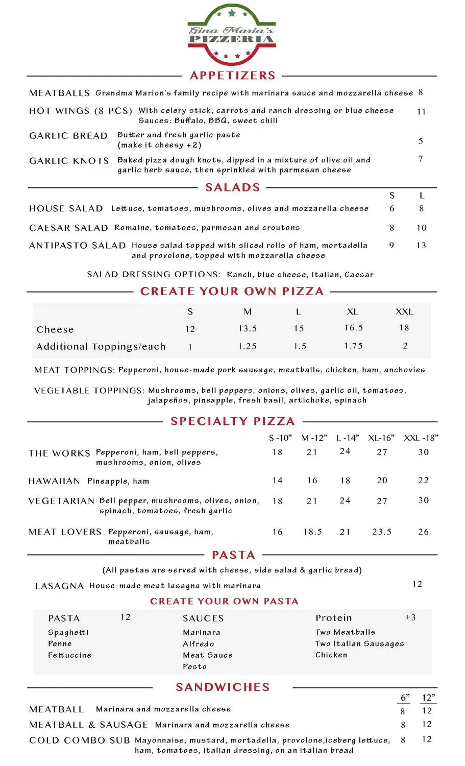 Menu 5