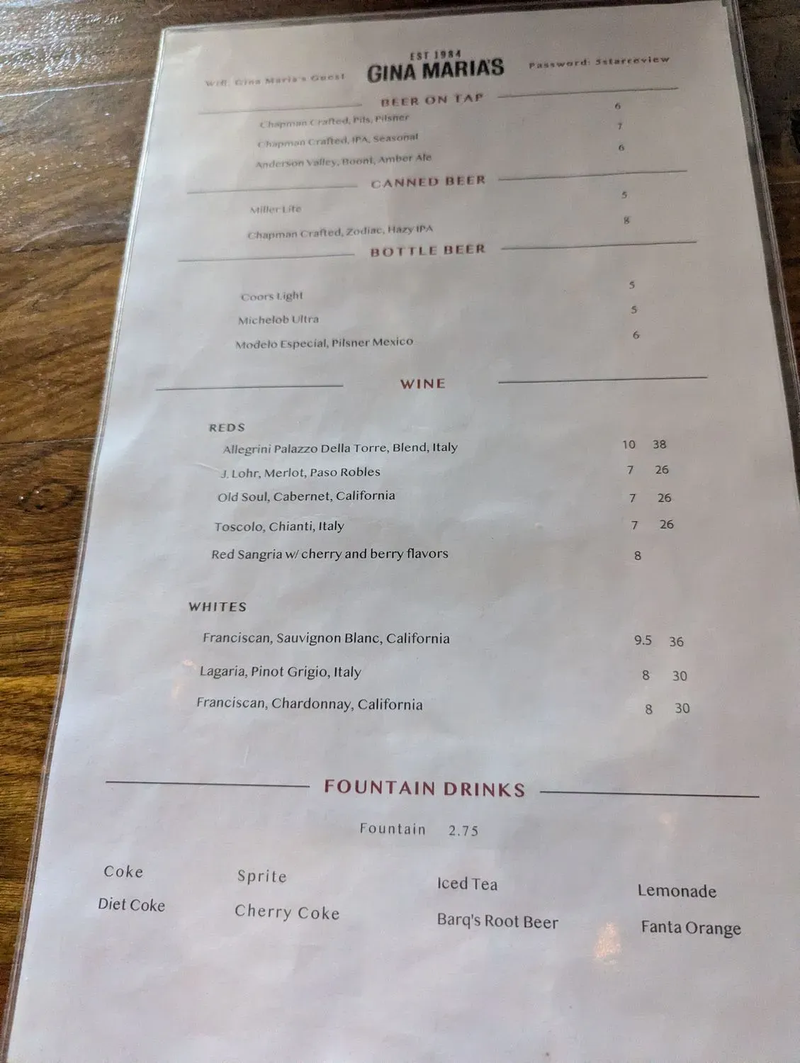 Menu 2