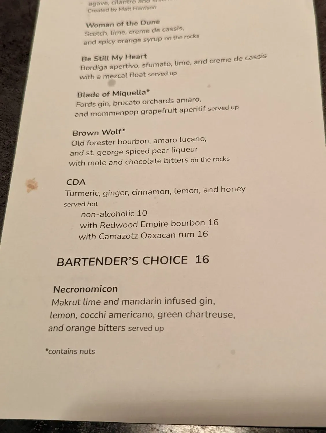 Menu 6