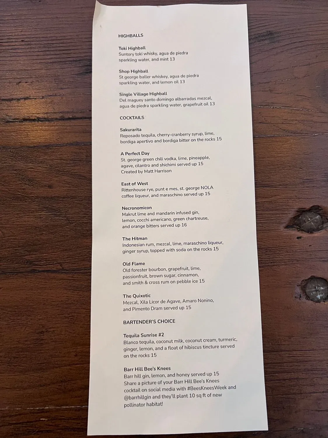 Menu 5