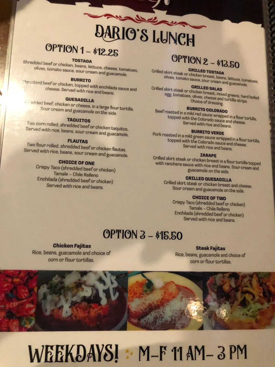 Menu 2