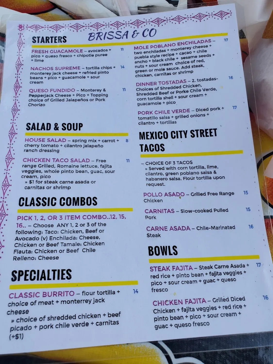 Menu 2