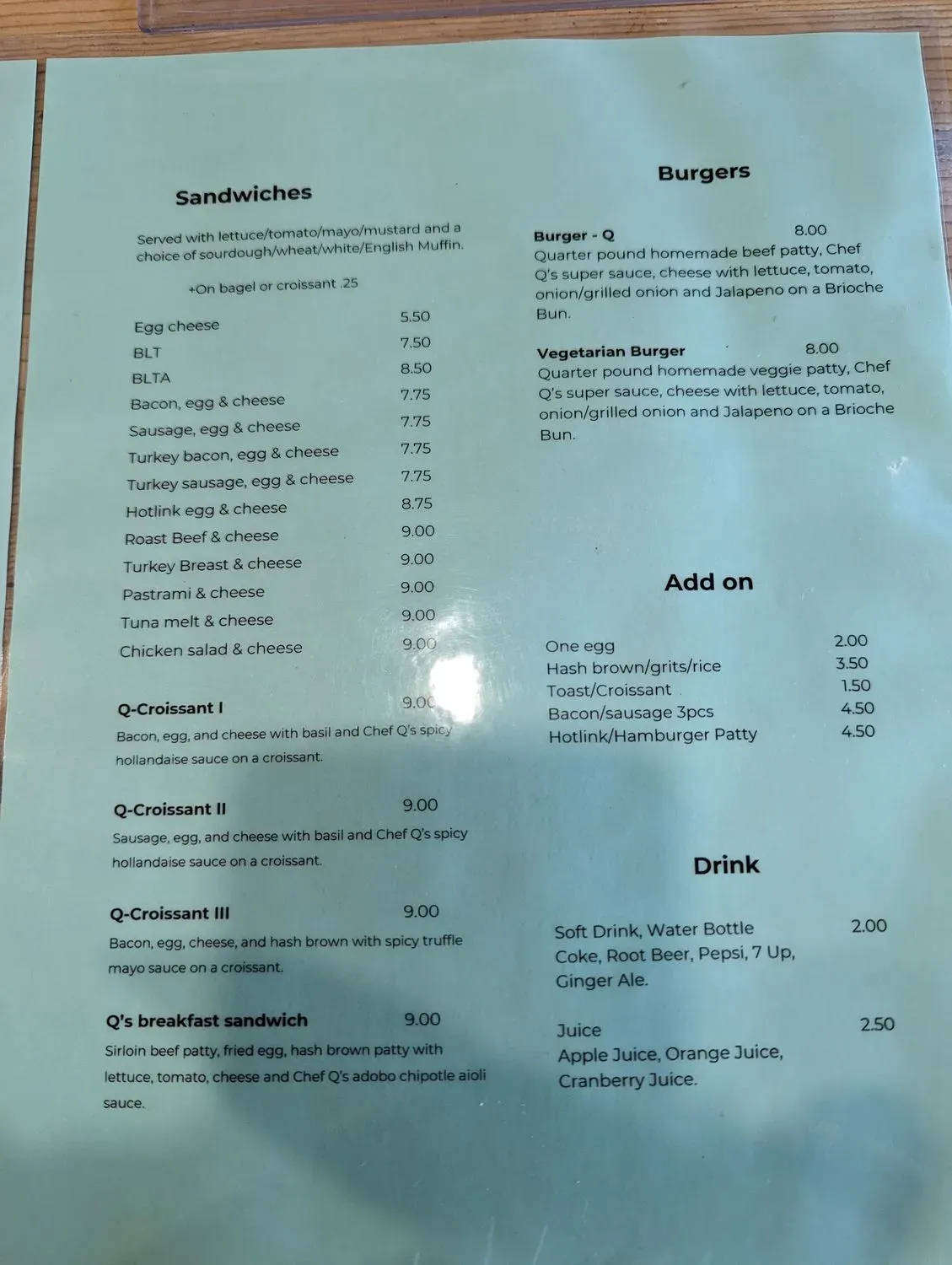 Menu 1