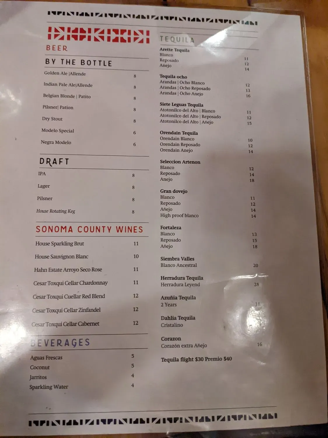 Menu 5