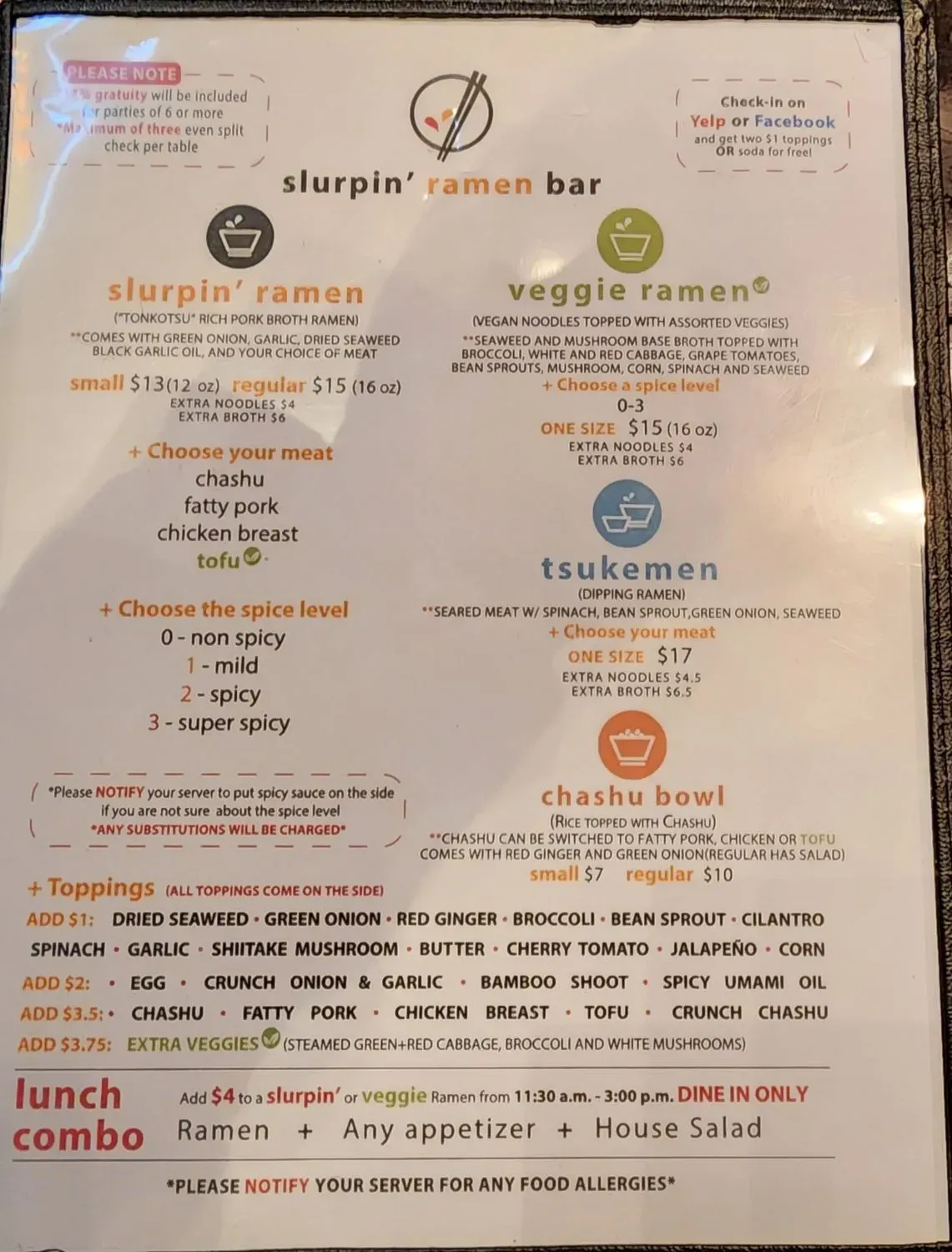 Menu 1