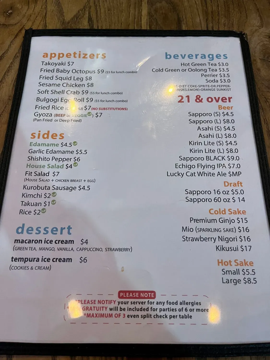 Menu 4