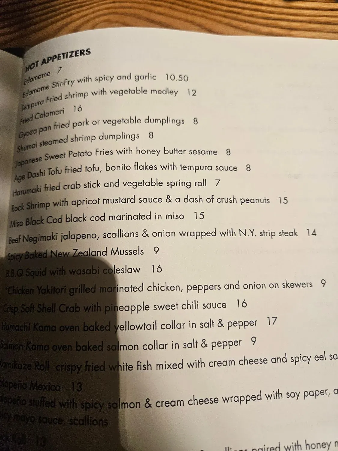 Menu 6