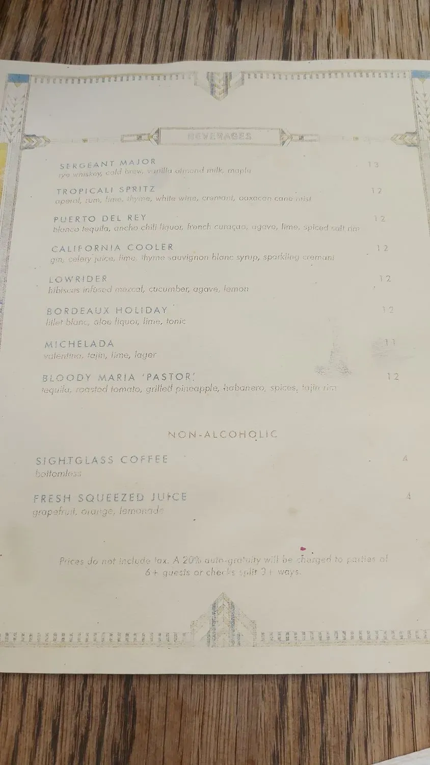 Menu 5