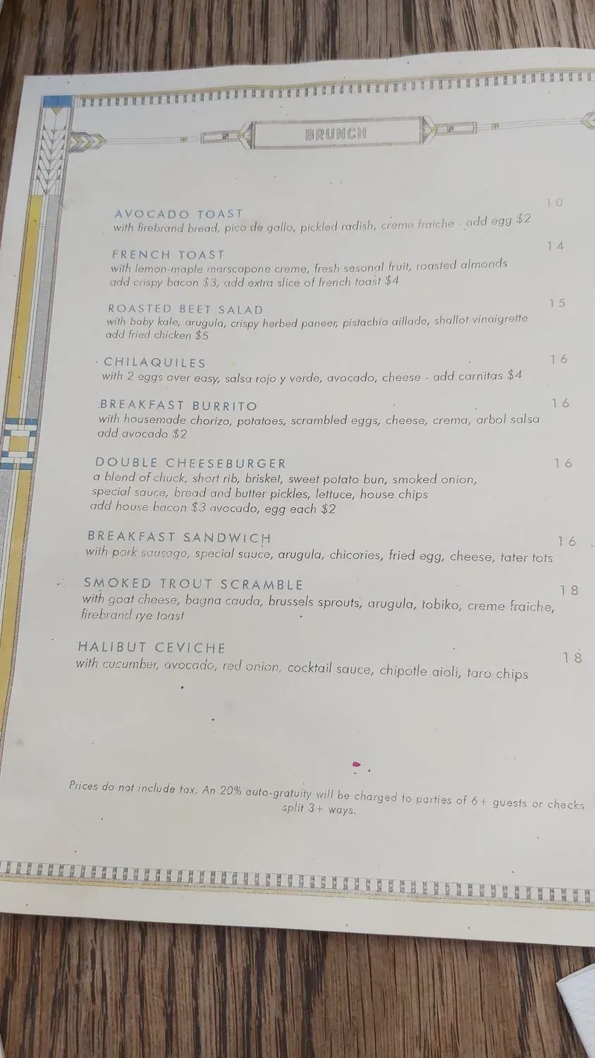 Menu 6