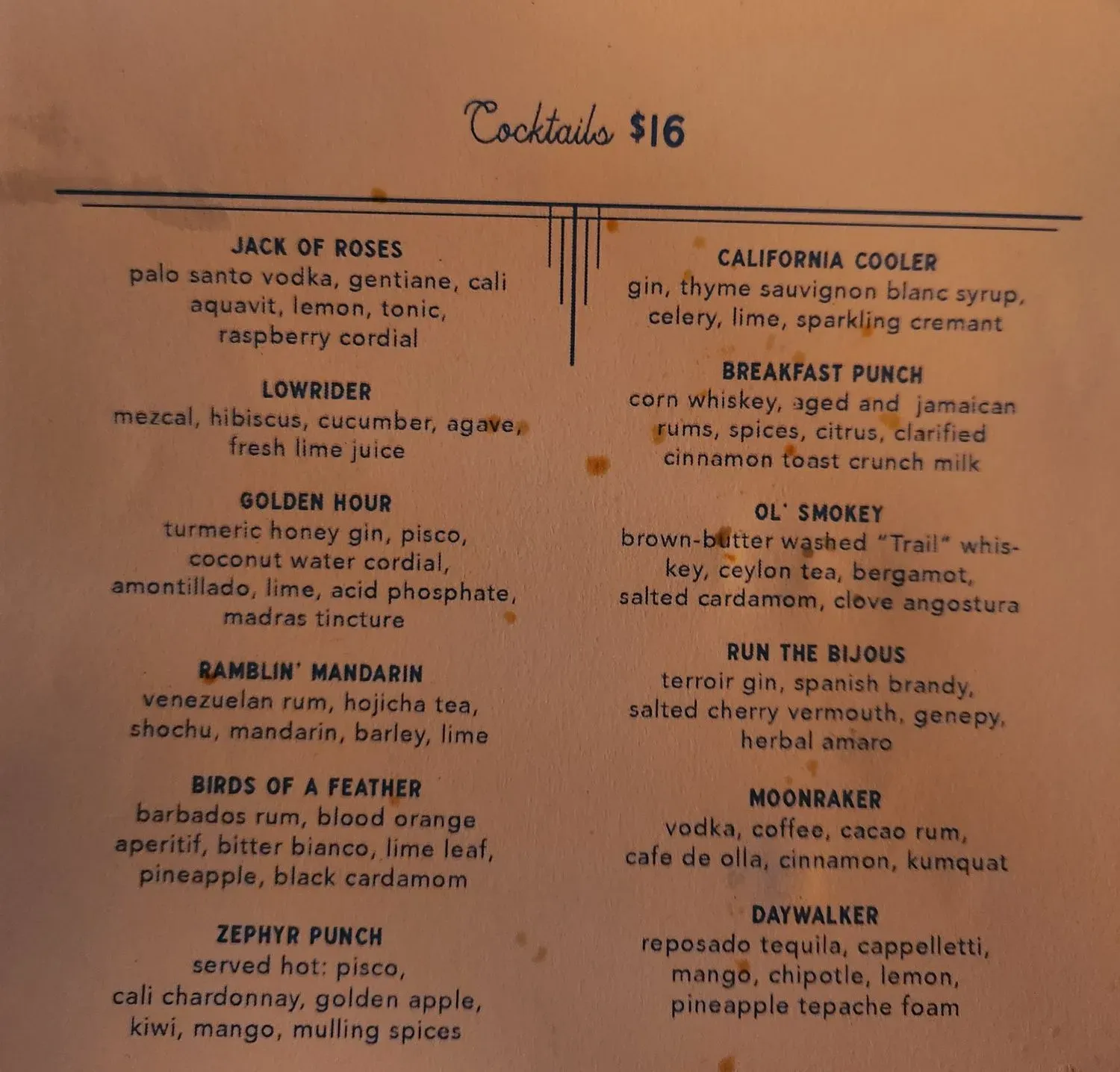 Menu 2