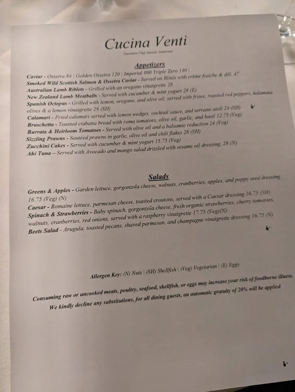 Menu 5