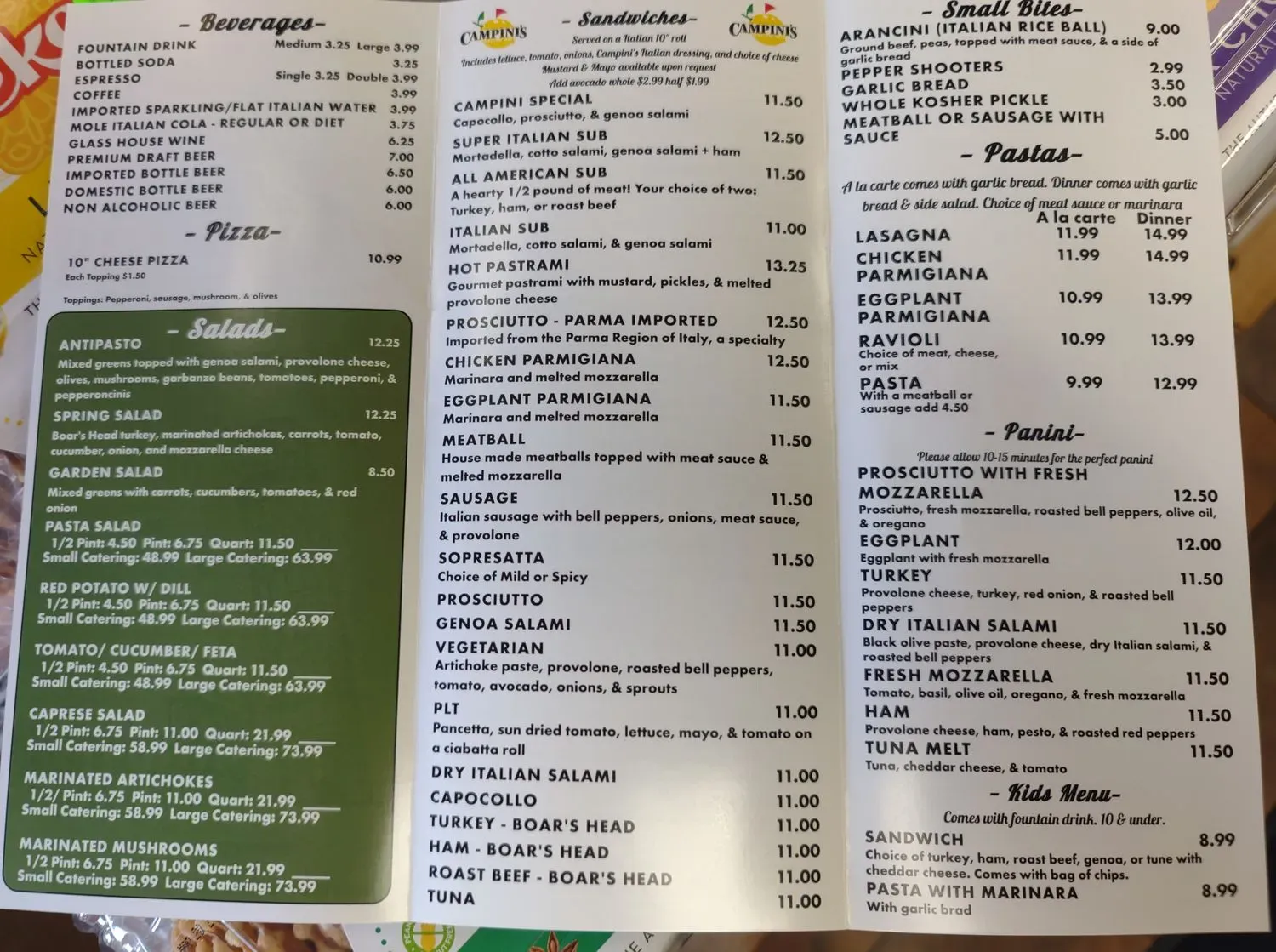 Menu 5