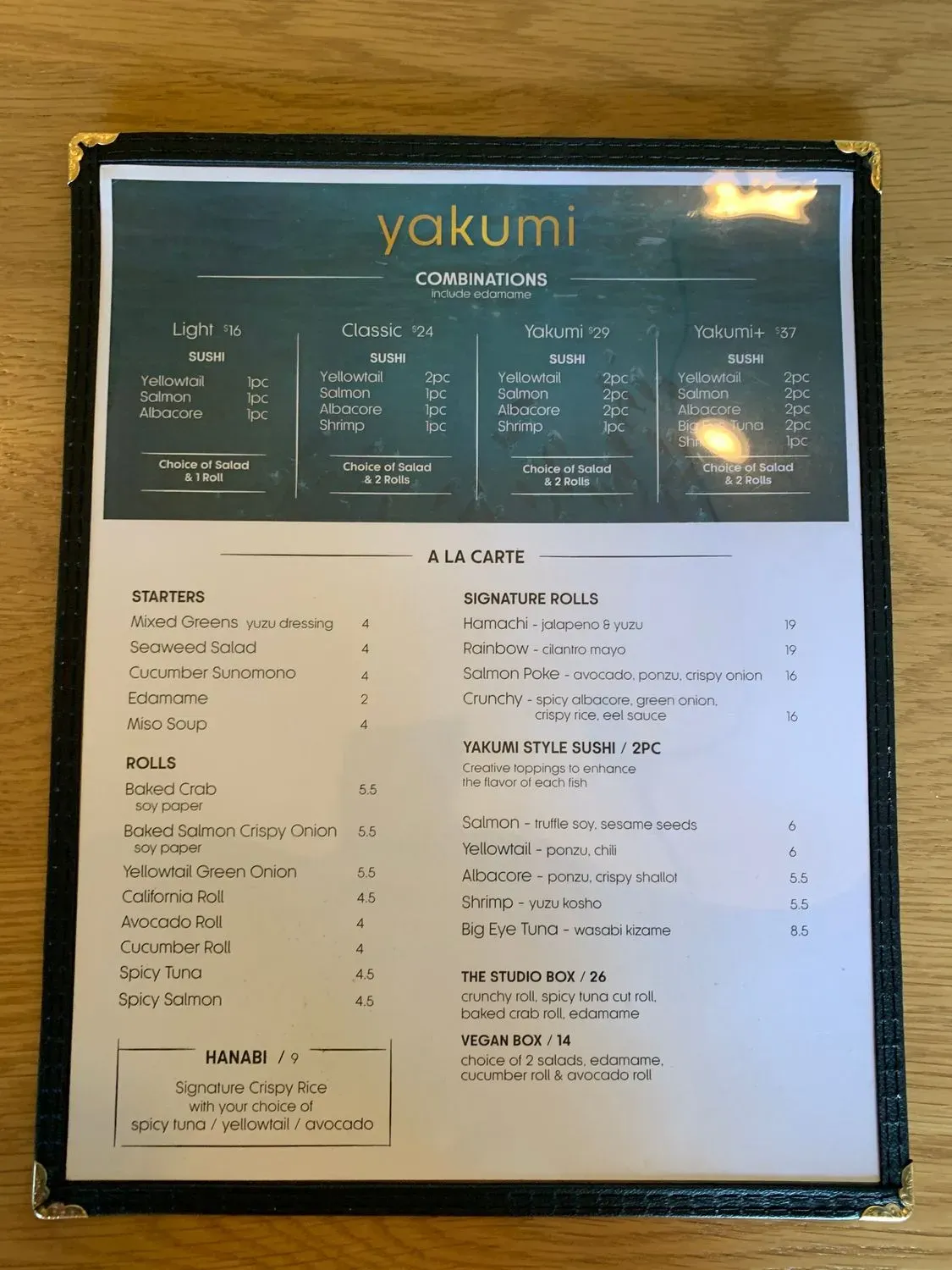 Menu 1