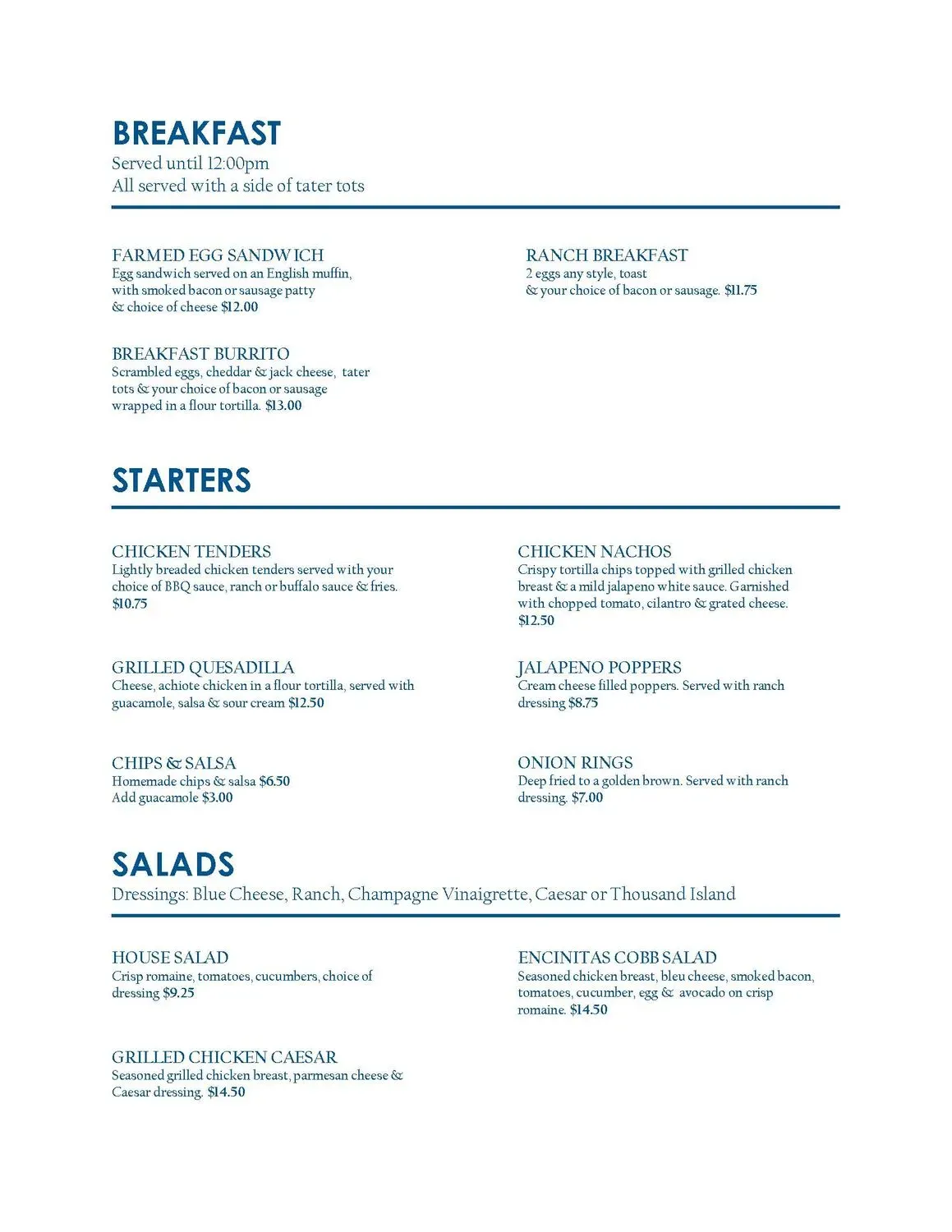 Menu 2