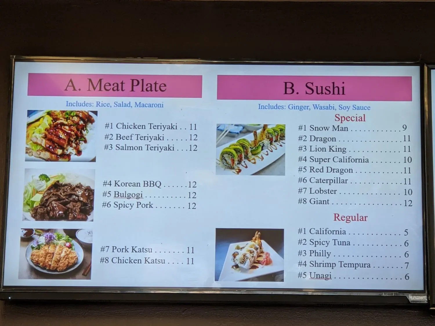 Menu 2