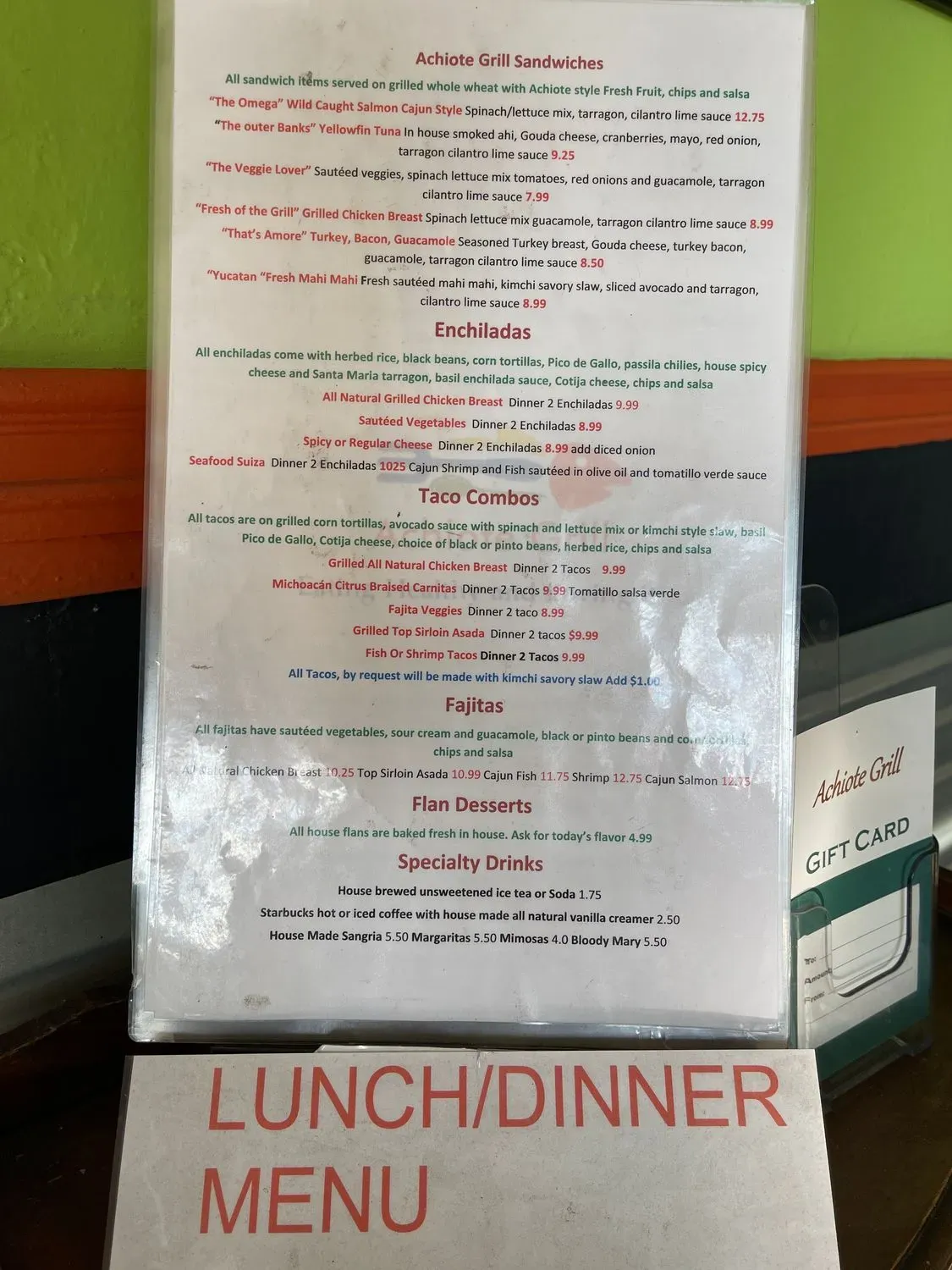 Menu 3