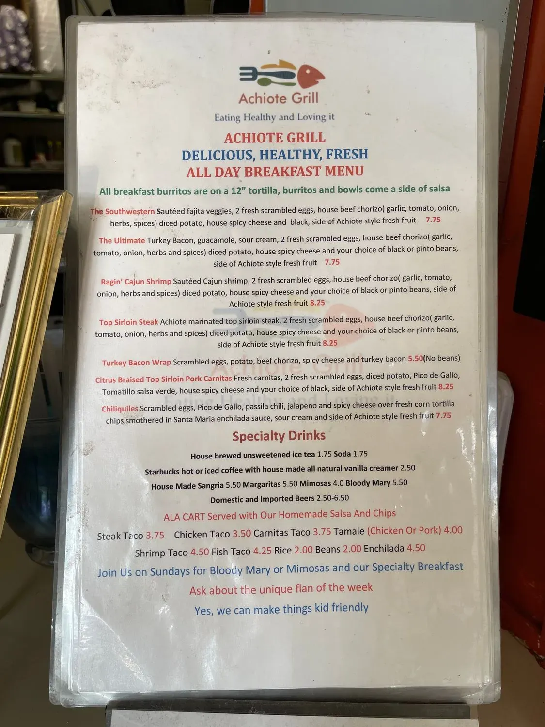 Menu 1