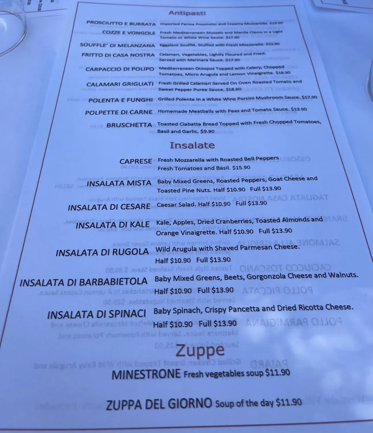 Menu 1