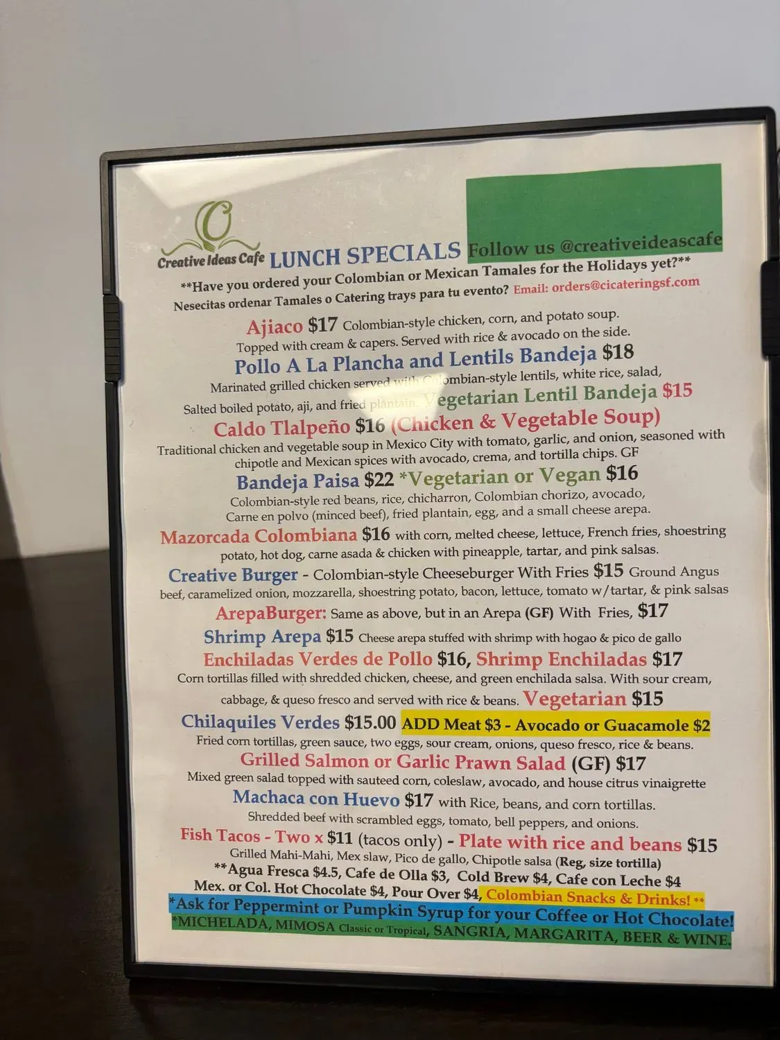 Menu 5