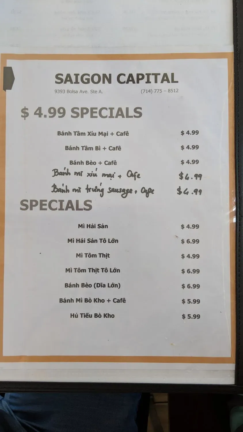 Menu 5