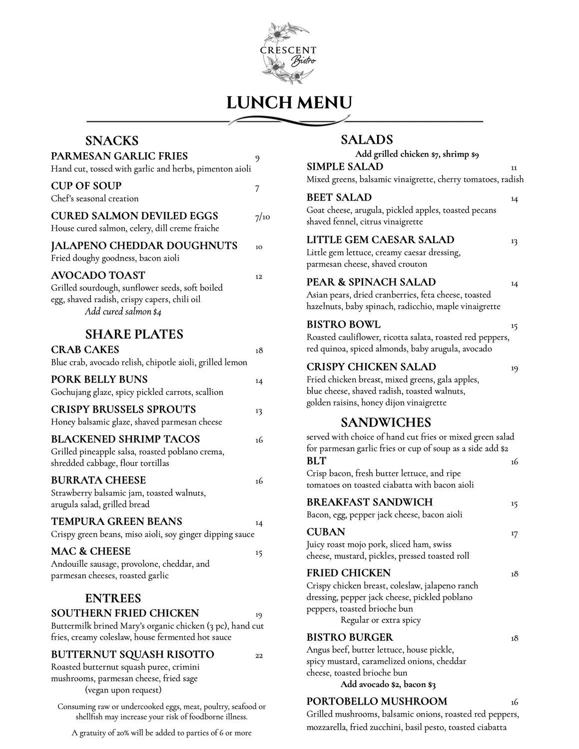 Menu 1