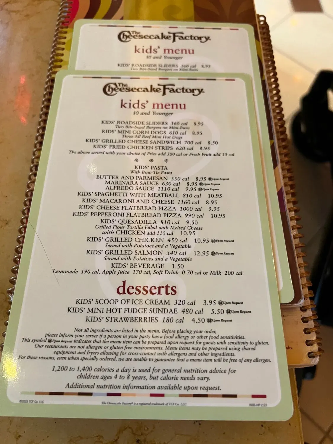 Menu 1