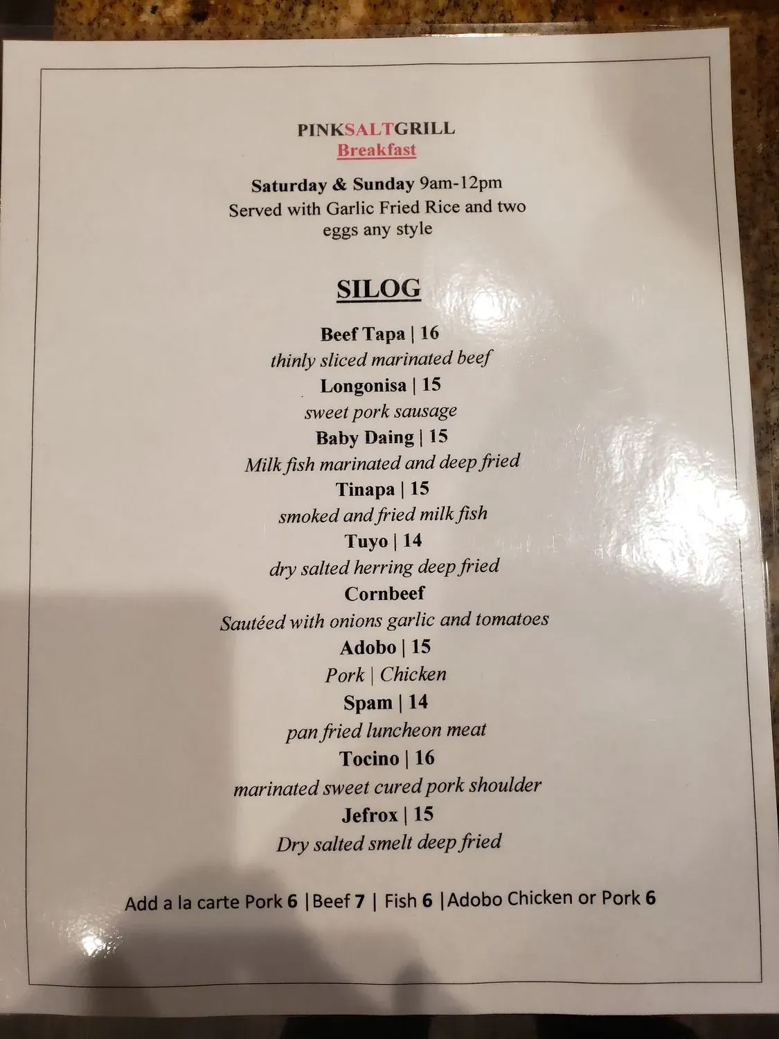 Menu 3