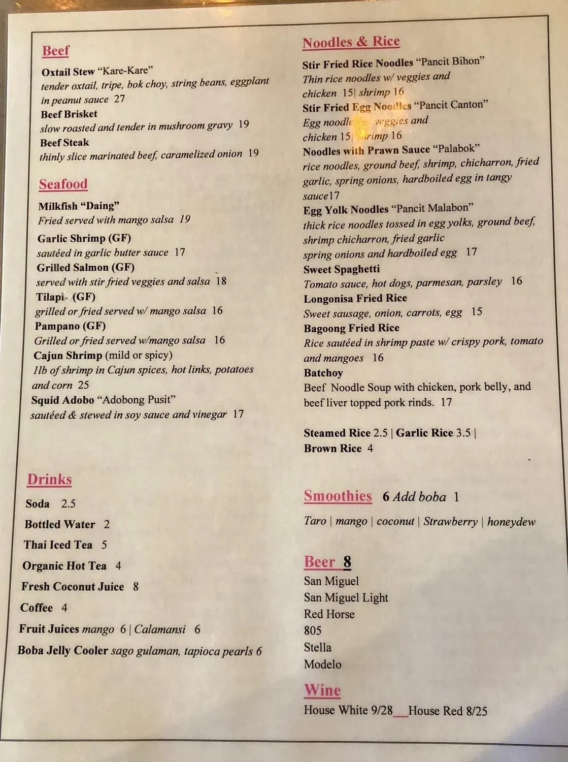 Menu 4