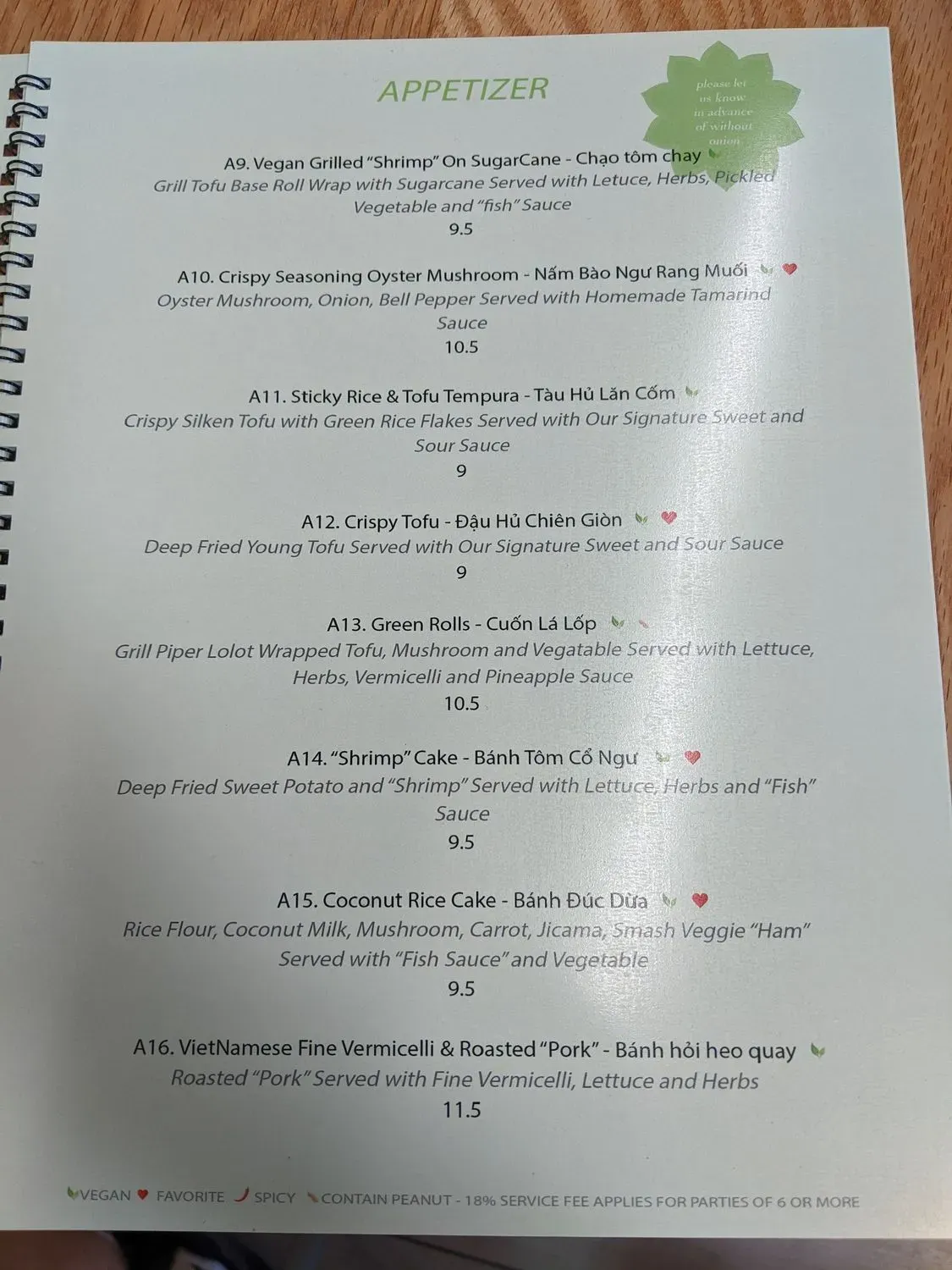 Menu 4