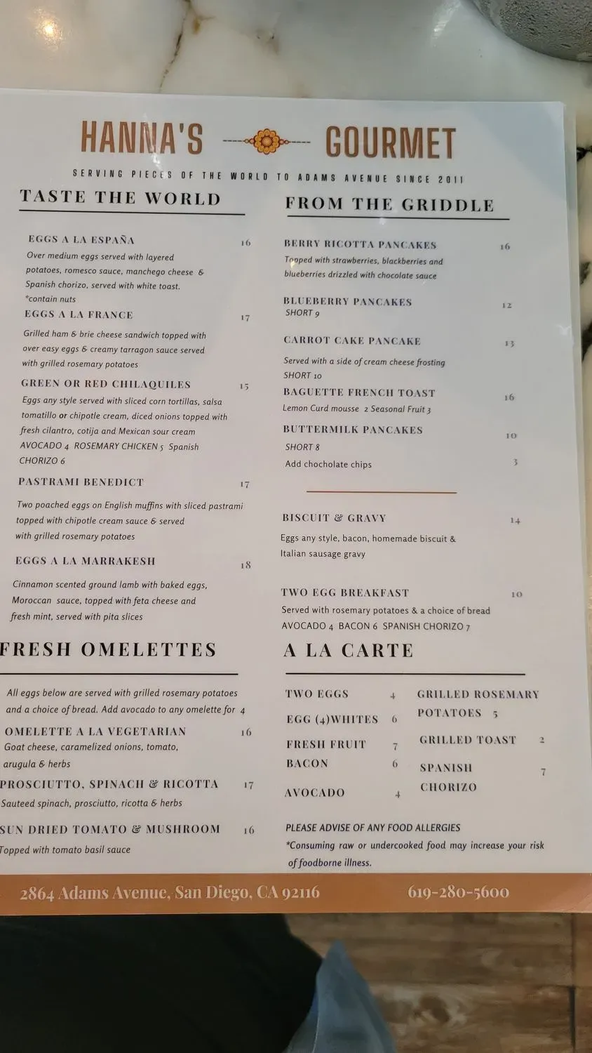 Menu 5