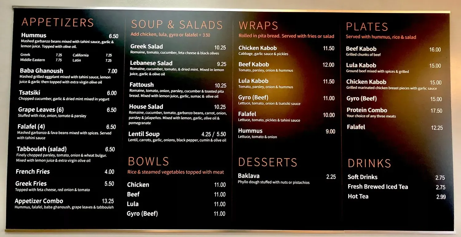 Menu 1