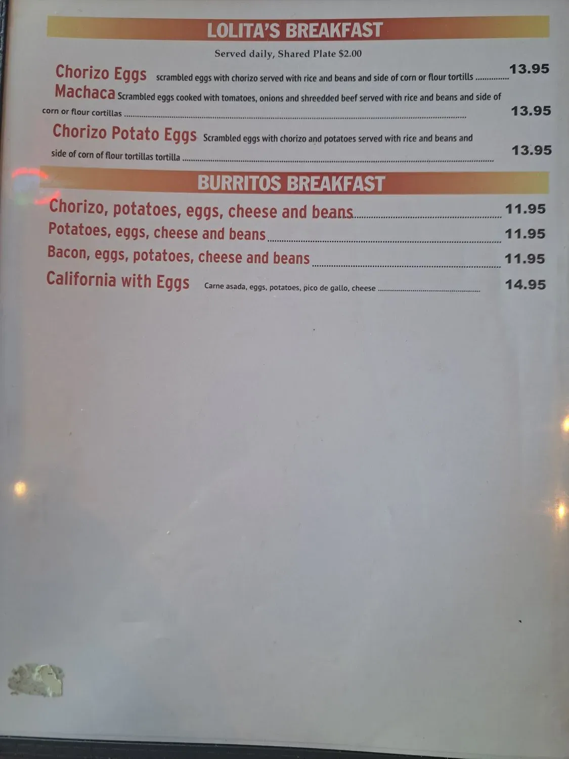 Menu 5