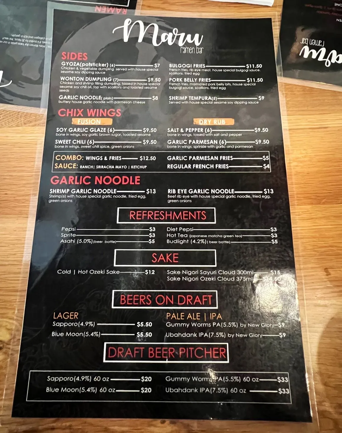 Menu 6