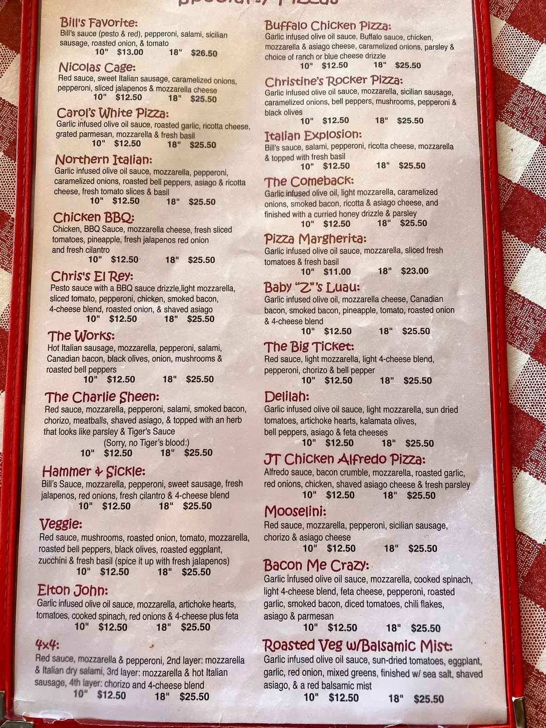 Menu 2