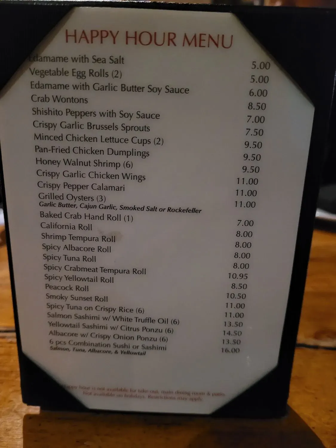 Menu 1