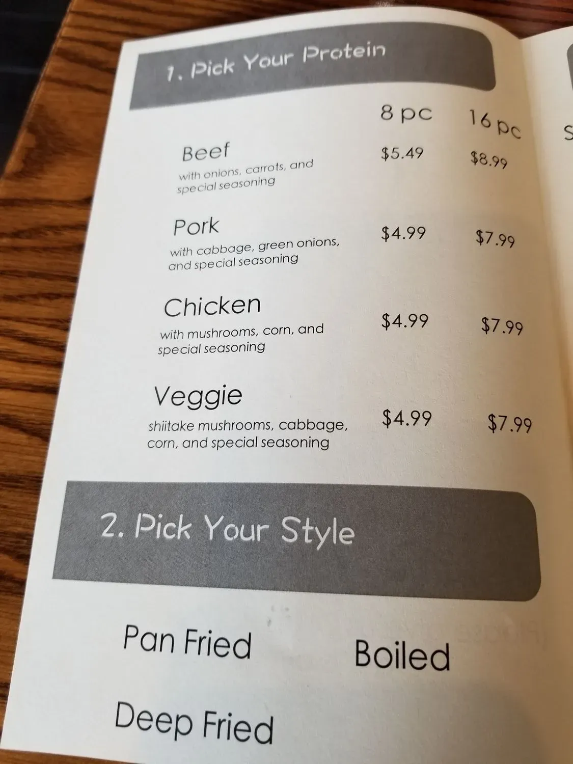 Menu 4