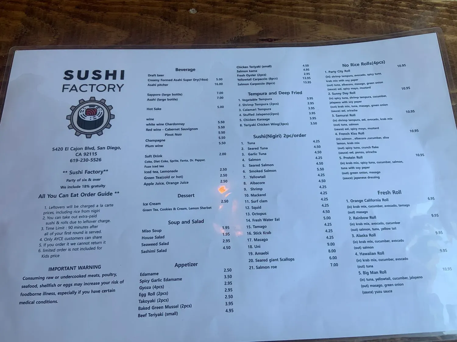 Menu 3