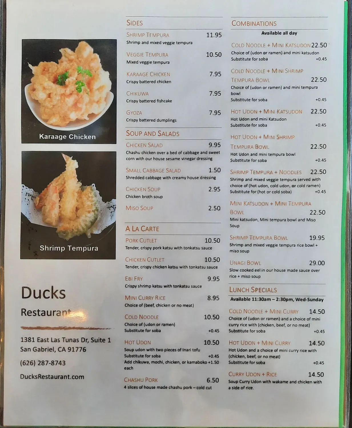 Menu 5