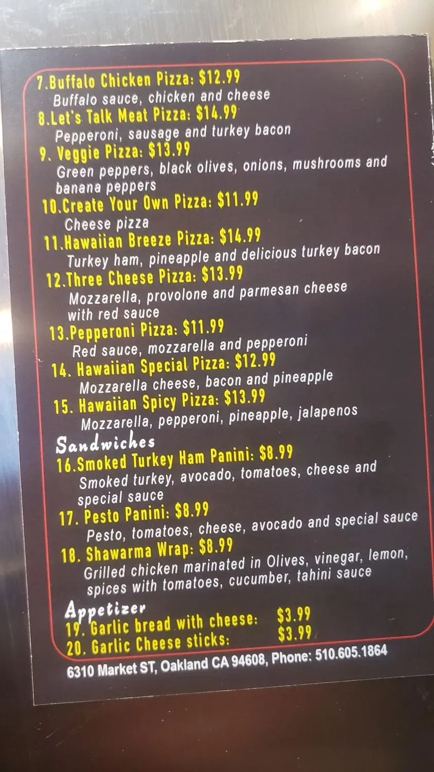 Menu 2