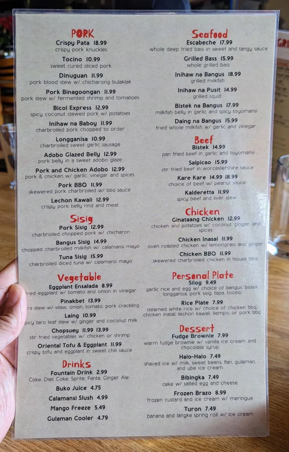 Menu 1