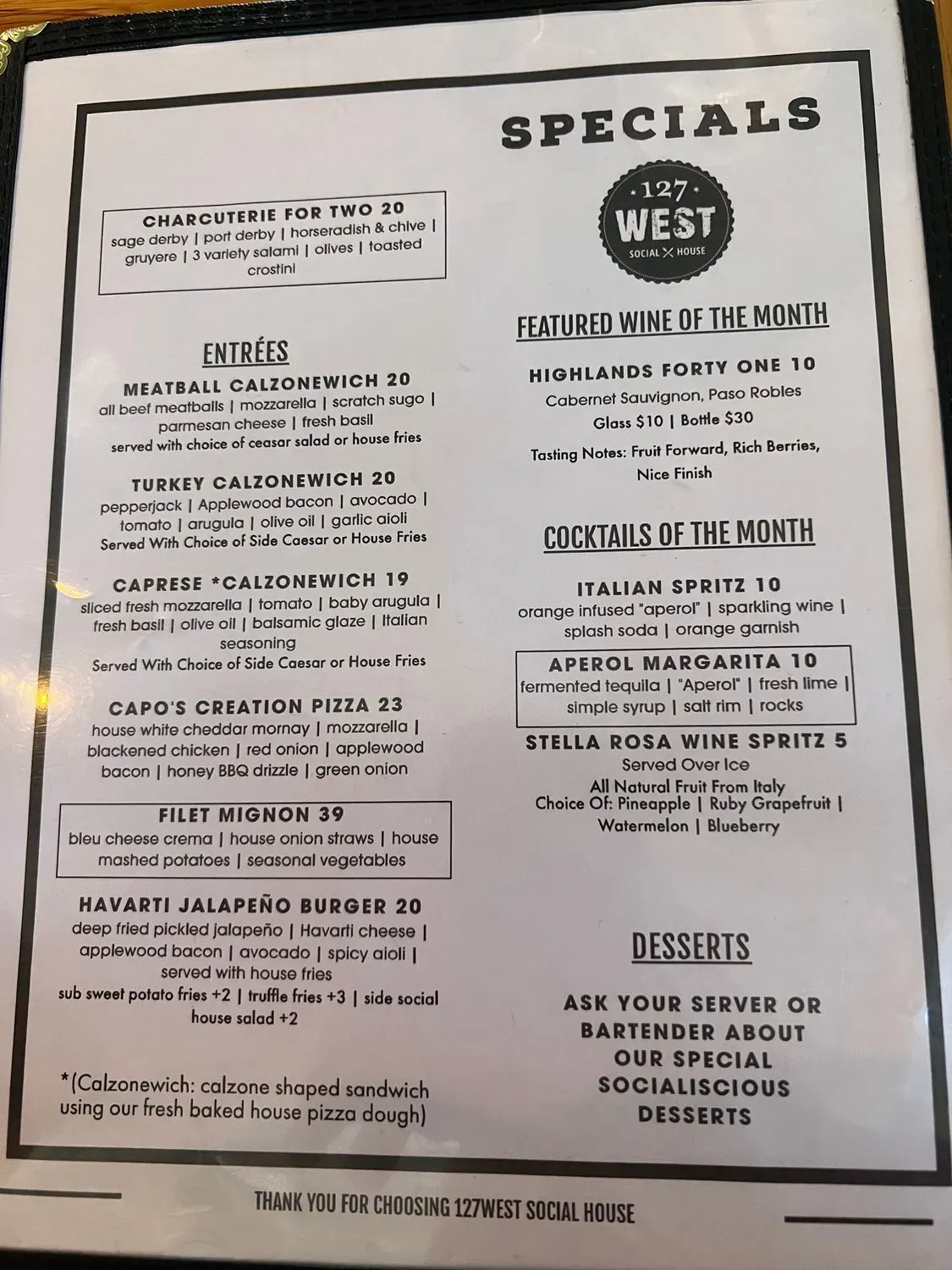 Menu 1