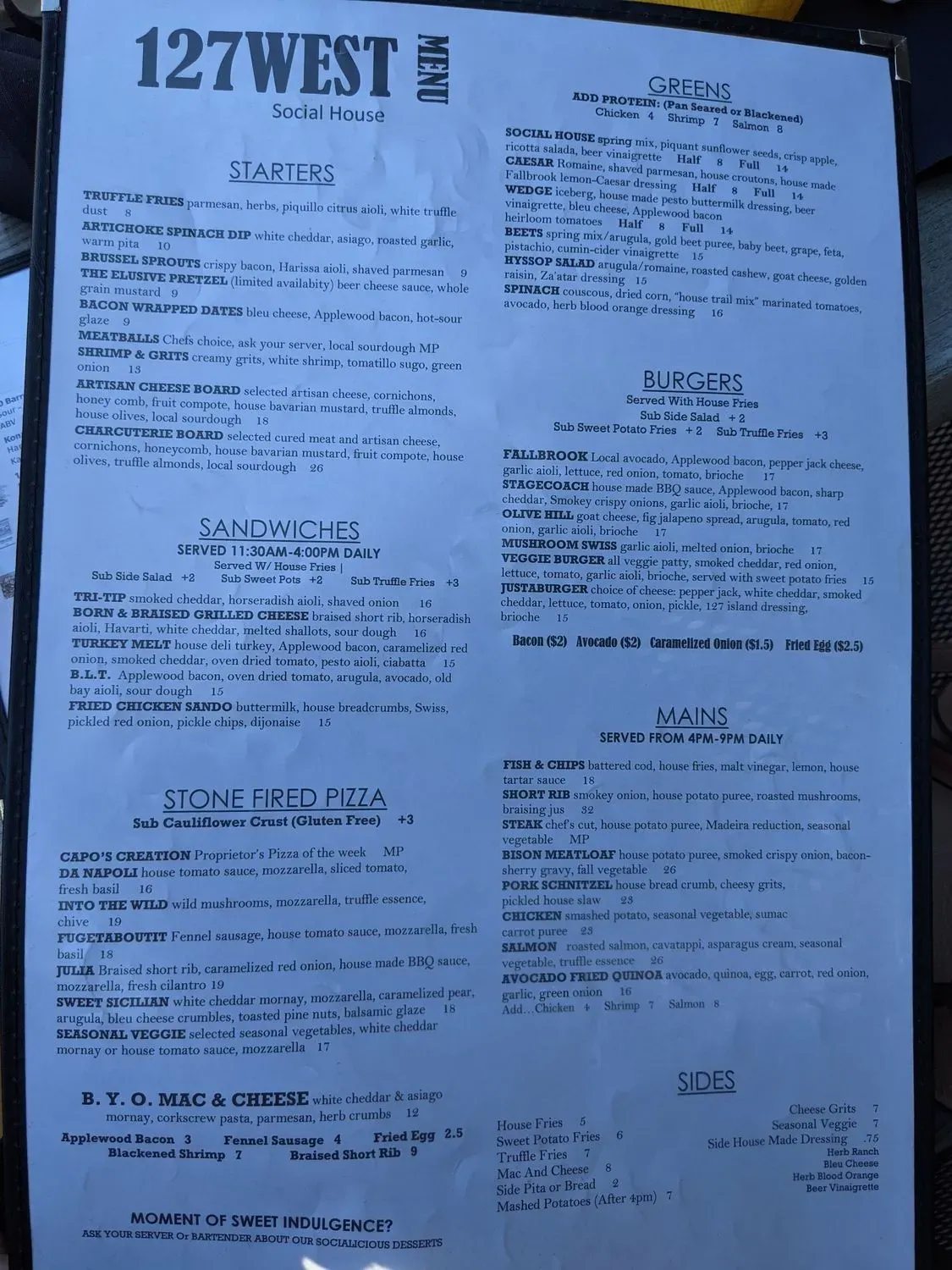 Menu 5