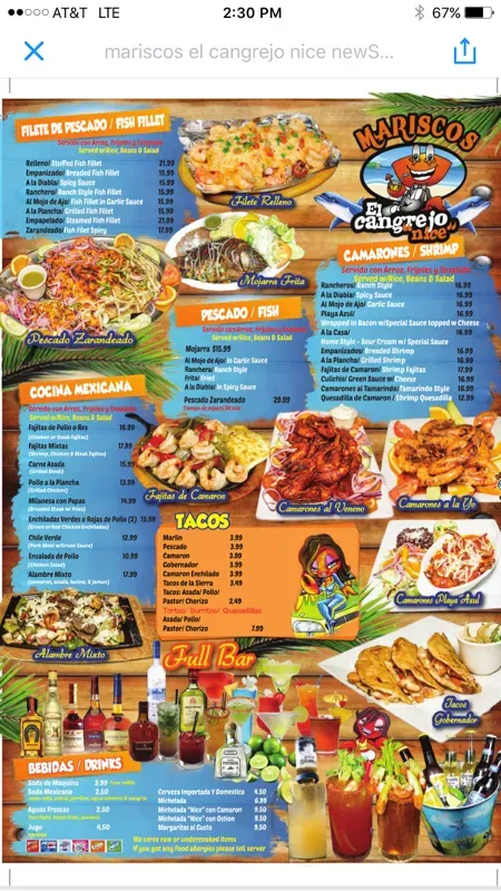 Menu 6