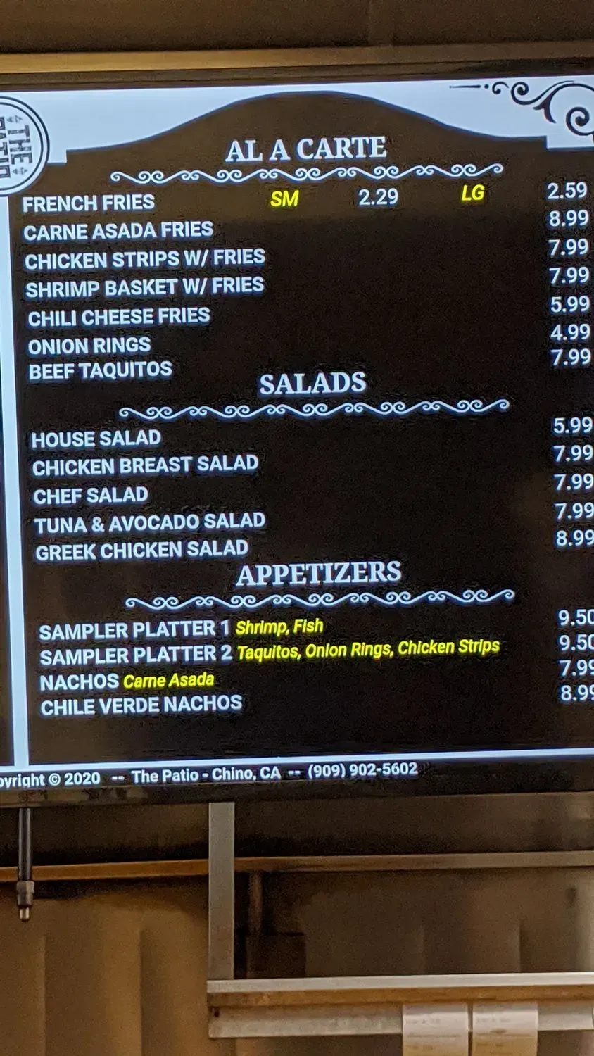 Menu 5