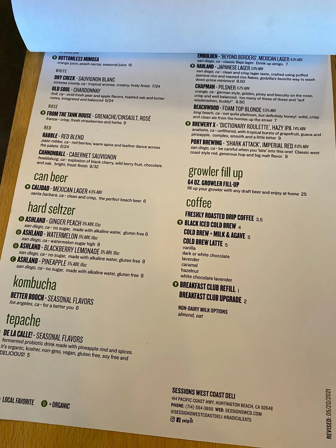 Menu 6