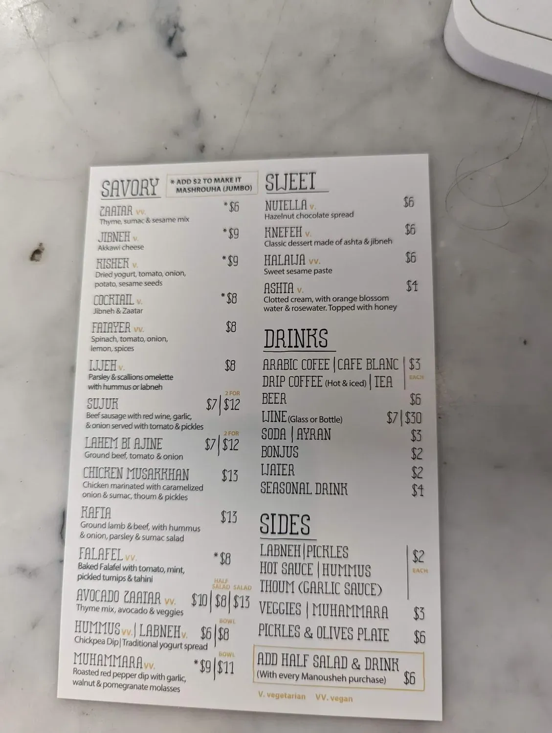 Menu 5